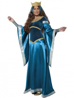 Kostým Středověká Lady - modrá